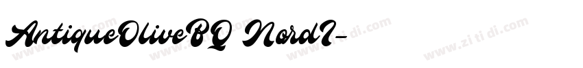AntiqueOliveBQ NordI字体转换